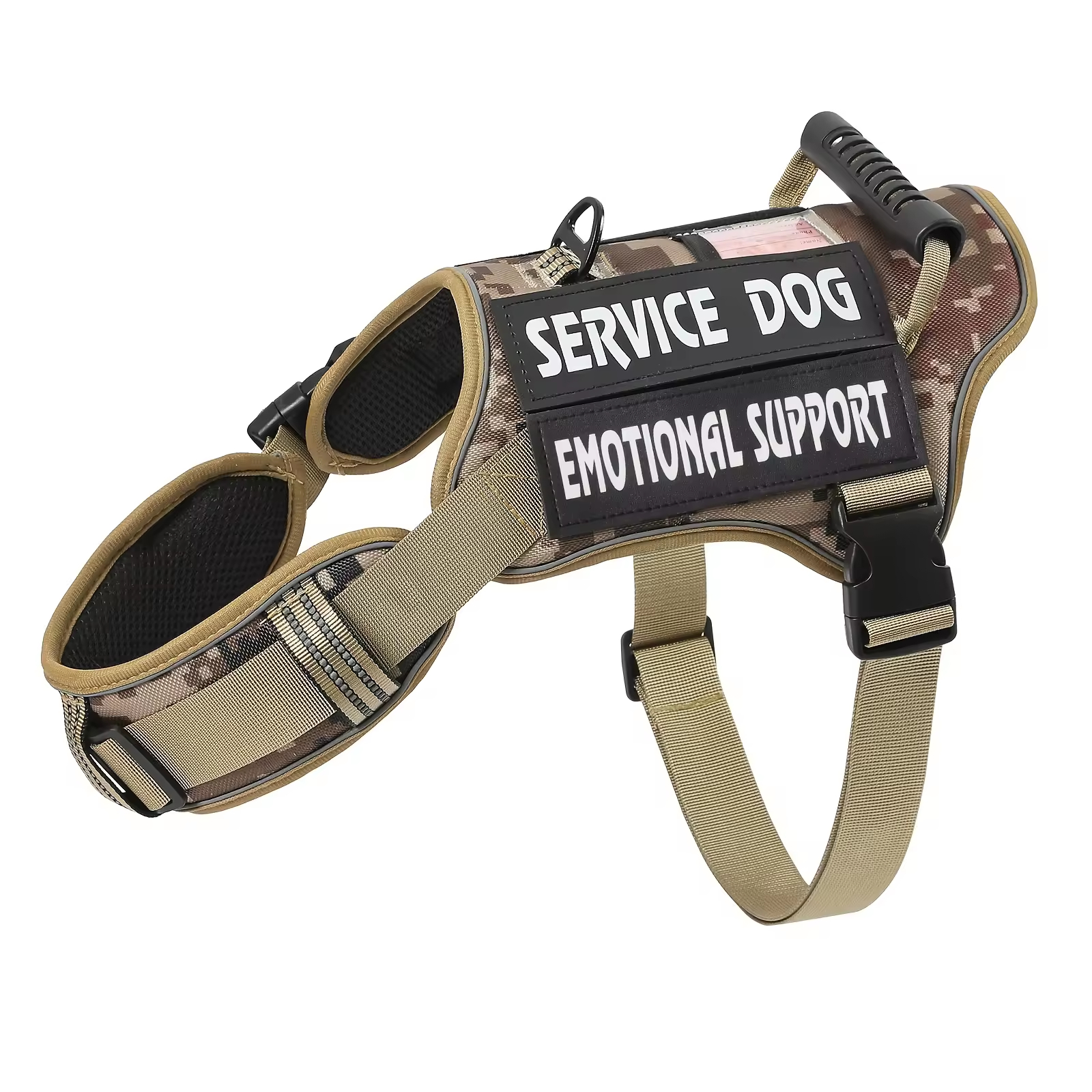 Durable Dog Harness – Tactical No-Pull Training Vest with Handle & Reflective