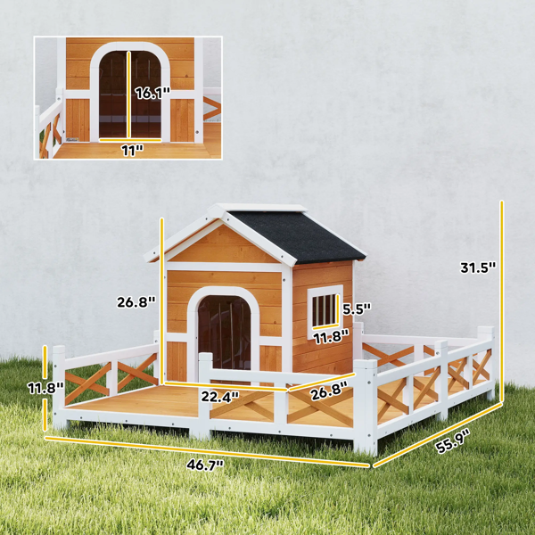 Outdoor Dog House – Durable Pet Shelter for Dogs