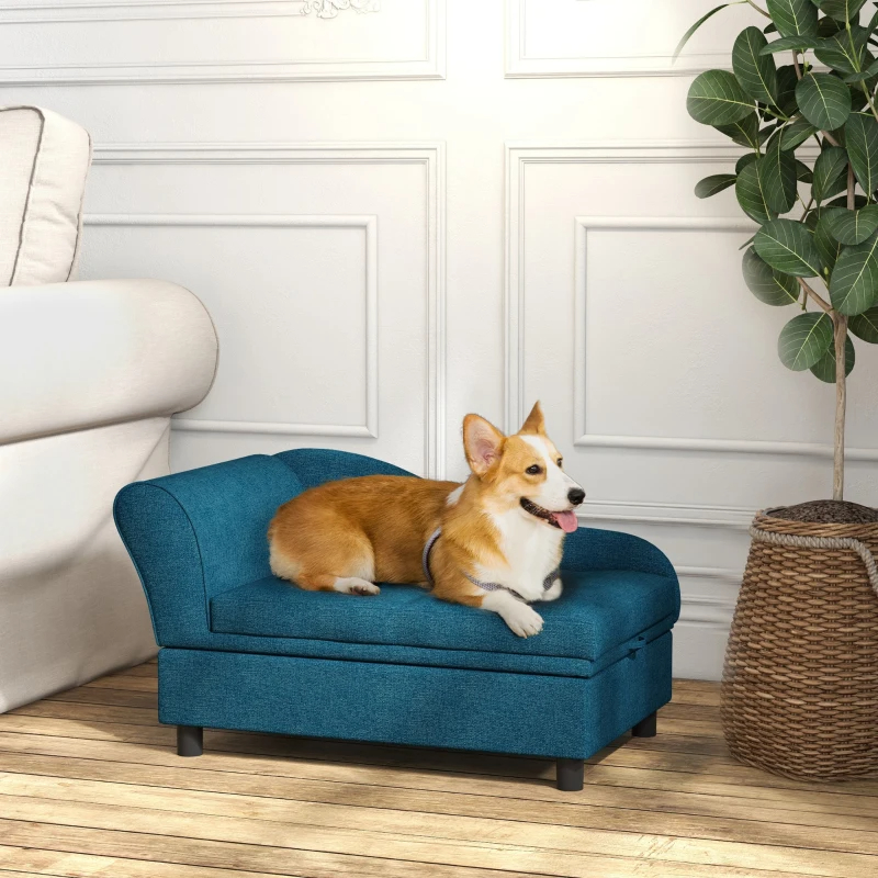 Dog Sofa Bed – Small Pet Couch with Storage for Dogs