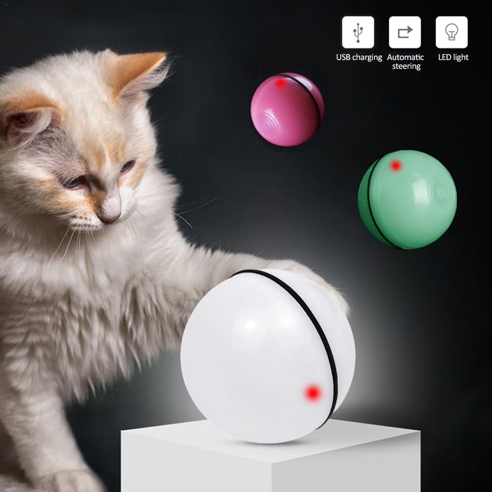 Automatic LED Cat Toy – Interactive Rolling Laser Ball for Cats