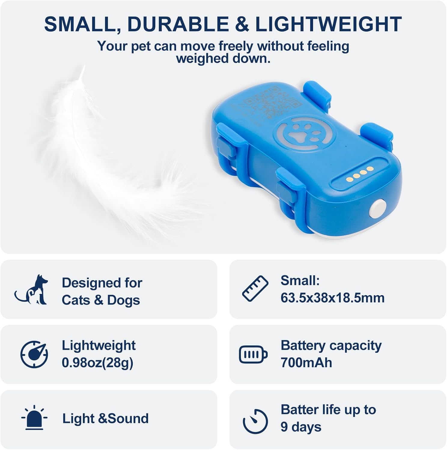 GPS Dog Tracker – Real-Time Anti-Lost Pet Locator with Geofence & Alarm
