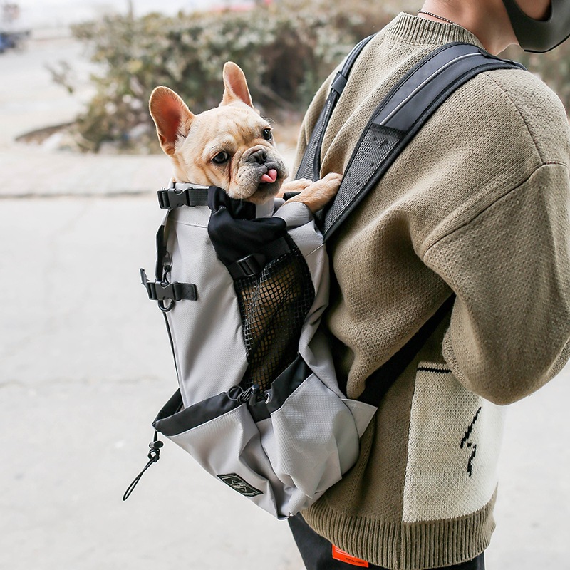 Dog Carrier Backpack – Portable Double Shoulder Travel Bag for Dogs